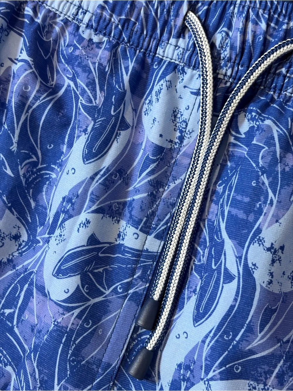 Peter Millar Blue Abstract Wave Swim Trunks NWT MENS XL